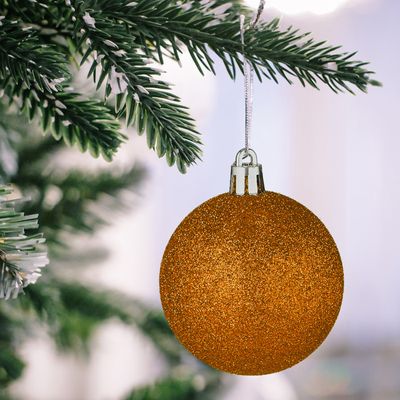 Lot De 101 Boules De Noël Boules De Noël Noir Et Blanc 6Cm-4Cm-2Cm Décorations D'Arbre De Noël