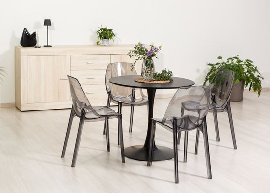 Lot De 2 Chaises Transparentes En Polycarbonate AMBELON - Design Moderne Pour Salle à Manger, Intérieur élégant