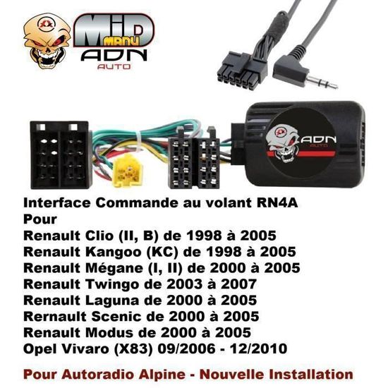 Commande Au Volant Pour Nissan Interstar Avec Autoradio Alpine - Réf. SWAR03-405, Neuf