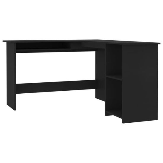 COSTWAY Bureau d’Angle en Forme de L Détachable Table Informatique en