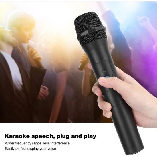 Kit Système Microphone Karaoke Récepteur Sans Fil Pour Chant KTV Stéréo DJ  Spectacle Soirée 80db 220V - Cdiscount TV Son Photo