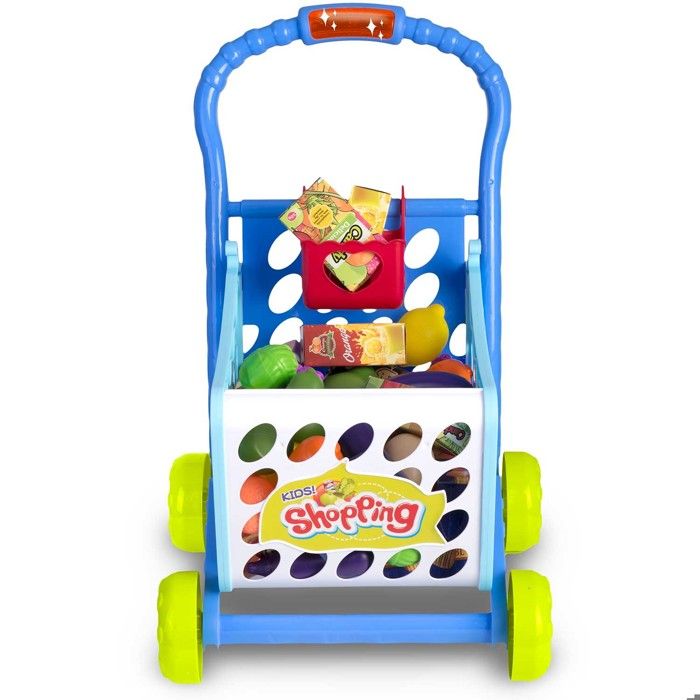 CHARIOT DE COURSES pour enfants Chariot en bois pour bébé pour garçons EUR 96,92 - FR