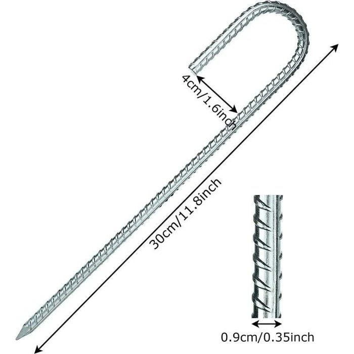 Flintronic Lot De 12 Piquets De Tente,18 CM Sardines De