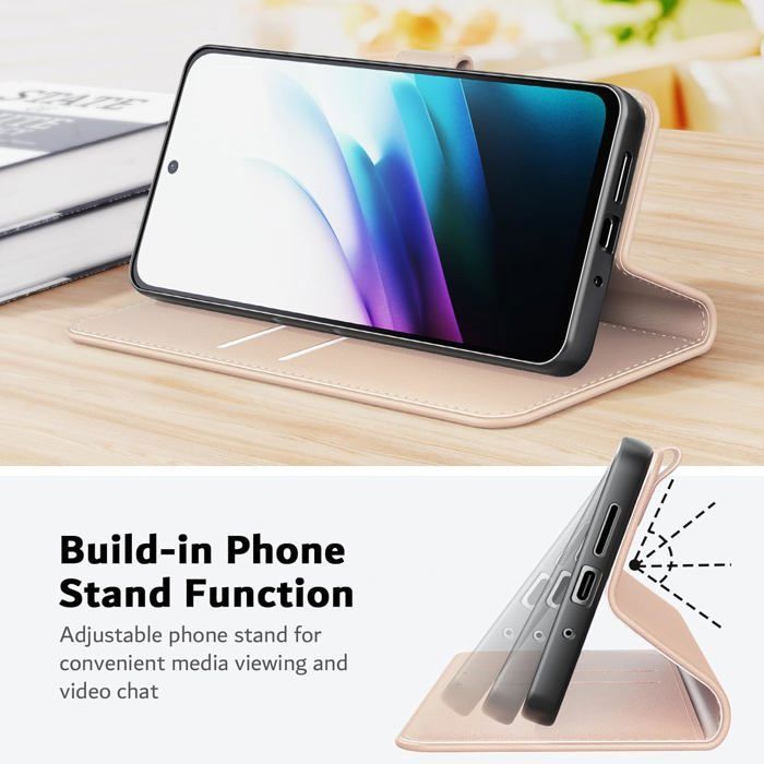 Housse Flip Cover Zovonic Pour Xiaomi Redmi 15 (4G/5G) - Cuir Synthétique, Ultra Mince, Avec Compartiment Cartes