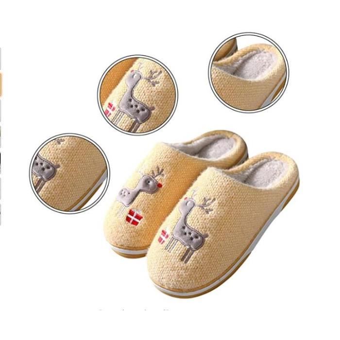 Chaussons en peluche canard jaune - Mixte - Maison - Confort optimal Jaune  - Cdiscount Chaussures