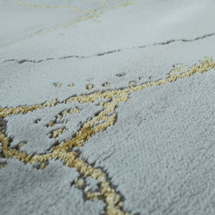 Tapis Salon Moderne Abstrait Vert Foncé 160x230cm - Moquette Géométrique Minimaliste Antidérapante