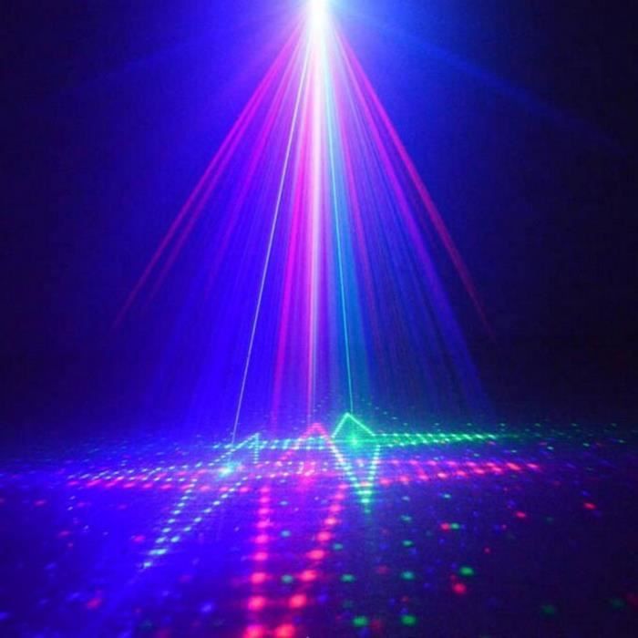 Projecteur Laser Extérieur RGB 20 Patterns Imperméable IR Remote