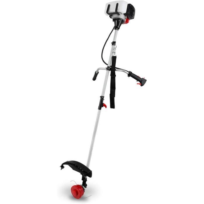 Débroussailleuse Thermique Professionnelle 52cc - 2-en-1 Avec Disque Métal Et Bobine Fil - Guidon Réglable, Puissante Et Polyvalente Pour Grands Terrains - 6
