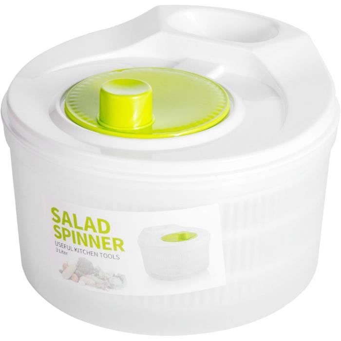 Générique Essoreuse à Salade/Spinner Salad, Séchoir à légumes Manuel pour Salade et Fruits, Cuisine Rapide,Grande contenance