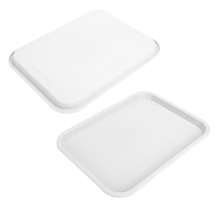 Lot de 2 plateaux de service au design haut de gamme avec boîte cadeau