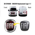 Autocollant Fiat 3D Remplacement Logo Noir pour Ducato-2