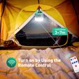 Lampe de Camping LED Rechargeable par USB Lampe Solaire 3600 mAh Batterie Externe-2