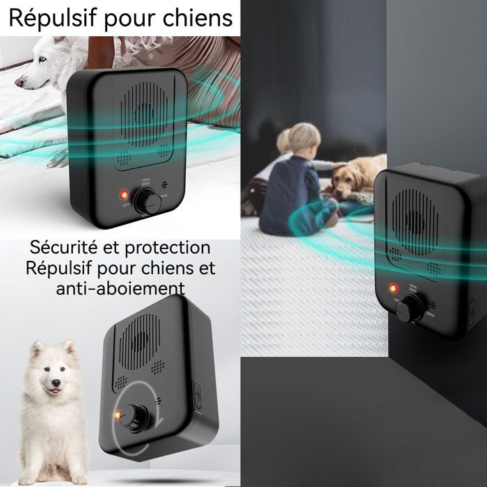 Dispositif Anti-aboiement Ultrason Chien - Silencieux Et Réglable - Pour Intérieur Et Extérieur - Modes Lumière Et Sifflet - Correction Comportement Rapide - 13