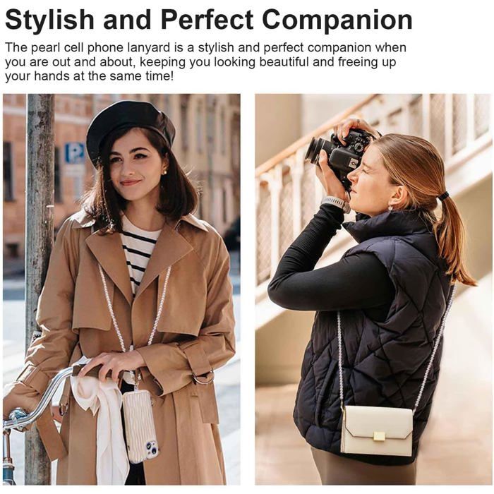 XFSRG Cordon Téléphone Portable Avec Perles De Cristal Et