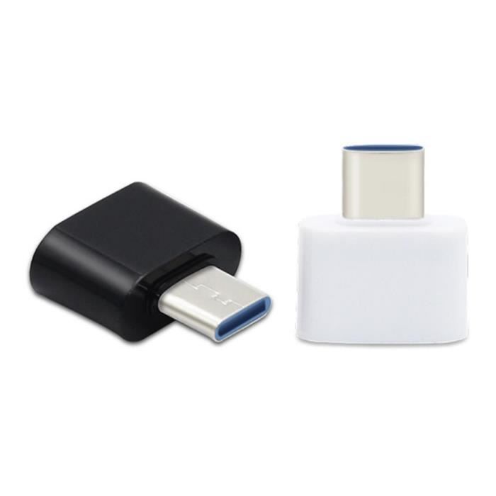 ADAPTATEUR MICRO-USB / USB-C, M / F, METAL, NOIR