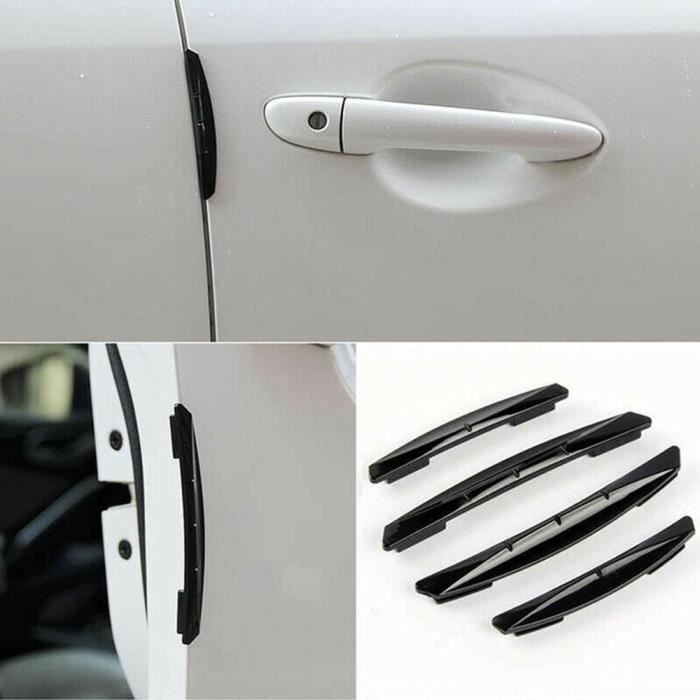 X AUTOHAUX Lot De 4 Autocollants Anti-Rayures Panneau Porte Pilier Mercedes-Benz CLS C219 2006-2011 Noir