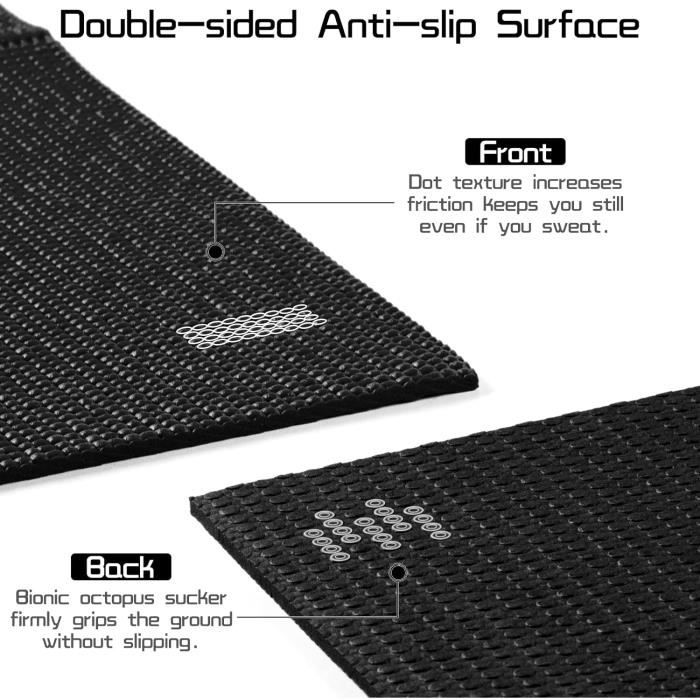 Tapis de Yoga - Non spécifié - 183 x 61 x 0,6 cm - Antidérapant - TPE - Mixte