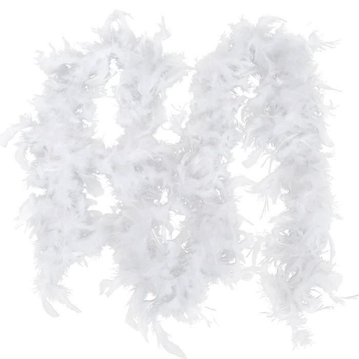 Qiilu Guirlande plume blanche 2m pour sapin de Noël, décoration de fête -  Cdiscount Maison