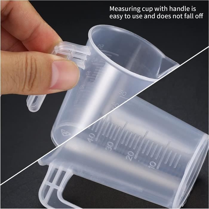 Tasses à mesurer en plastique non-toxique