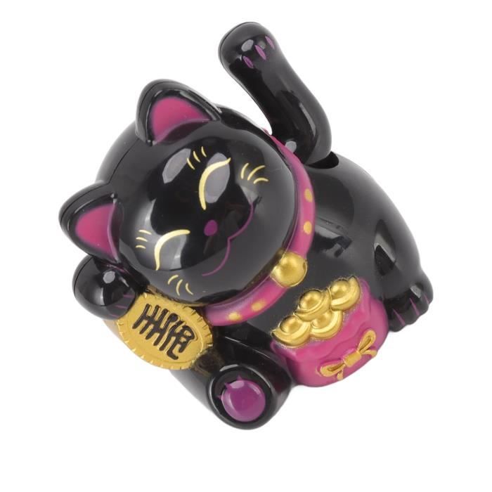 Chat de bienvenue, fortune fortune, richesse, brillant, alimenté par l'énergie solaire, bras agitant mignon, décoration de la maison, de la voiture (blanc Chat de bienvenue, fortune fortune, richesse, brillant, alimenté par l'énergie solaire, bras agitant mignon, décoration de la maison, de la voiture (blanc