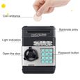 Argent Tirelire électronique avec mot de passe ATM, coffre-fort pour pièces de monnaie, dépôt automatique, bi-3