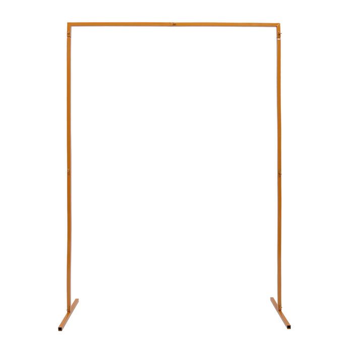 MINRS Arche De Mariage Métal 1,05 X 2,0 M - Support Jusqu'à 5 Kg - Décoration Mariage Élégante Dorée