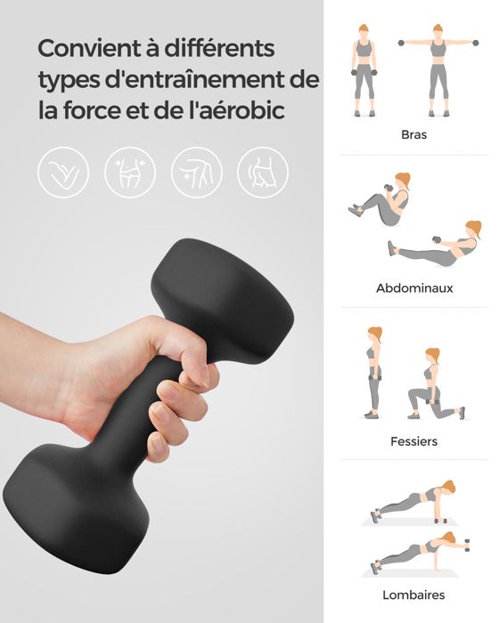 25 Kg X 1 - Haltères Hexagonales Pour Bras - Haltères Hexagonales Pour Entraînement à La Maison, Aérobic