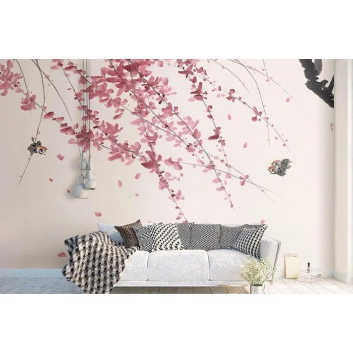 Papier Peint Panoramique Arbre 3d Tapisserie Murales Fresque Murale En ...