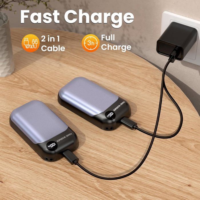 Chauffe Main Rechargeable,Chauffrette électrique Main Par 2 Convient