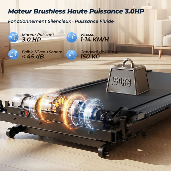 Tapis de Course, Pente automatique 15, Vitesse 112 km/h,Moteur 3.0HP — free download