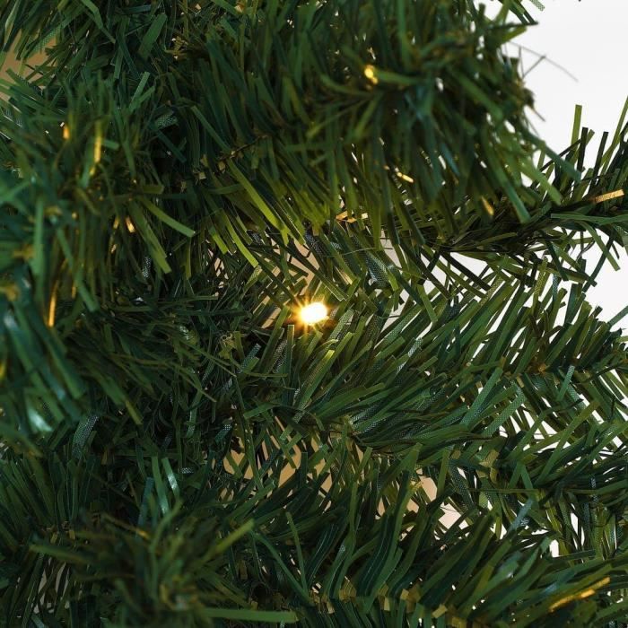 Casaria Guirlande de Noël lumineuse 5m 100 LED blanc chaud Sapin artificiel  Décoration de noël intérieur extérieur - Cdiscount Maison