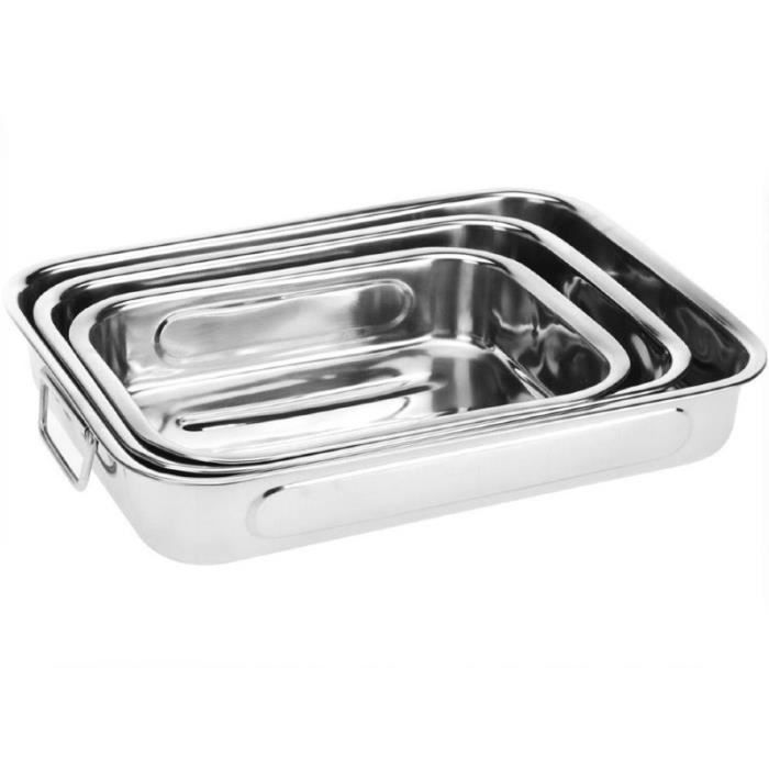 Pyrex Classic Lot De 2 Plats à Four Rectangulaires Avec Poignées - 3.6L + 2.6L - Verre Haute Résistance Fabriqué En France