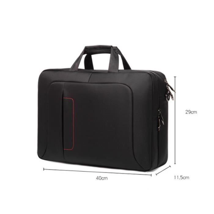 Sacoche pour Ordinateur Portable 17 Pouces Cartable Cuir Homme Sacs  Business Porte Document d'affaires Mallette de Travai Sac à Band -  Cdiscount Bagagerie - Maroquinerie