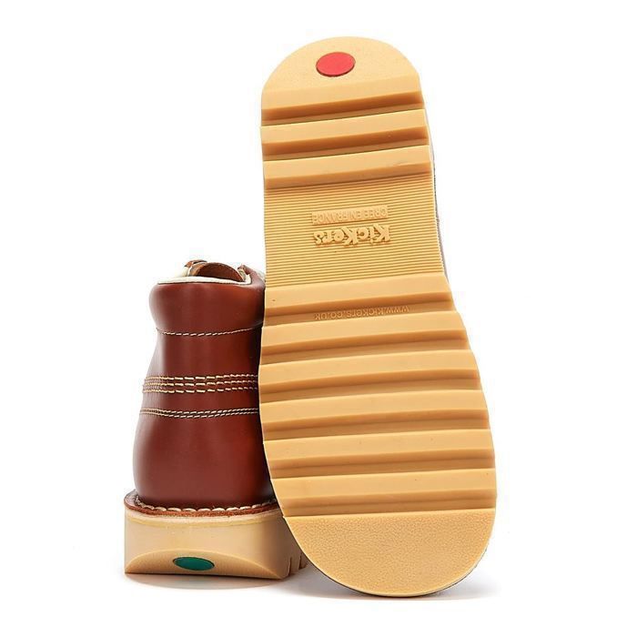 Bottes en cuir marron pour hommes Marron Cdiscount Chaussures