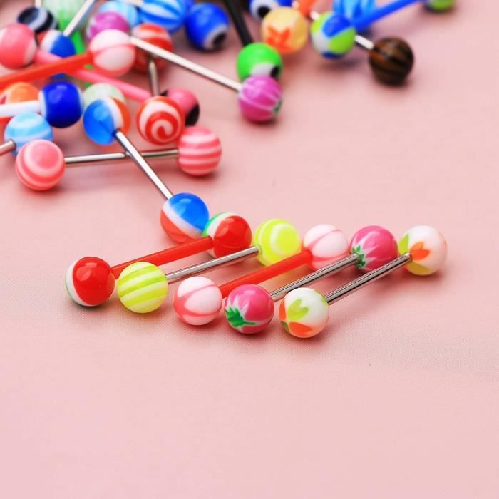 Piercing langue Léopard en acier chirurgical