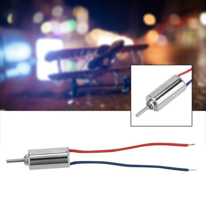 Dioche - Moteur Drone 8.5x20mm - 2 Pièces - 3~5V - 0,15A - 50 000 Tr/min - Cœur Creux - Pour Quadrirotor