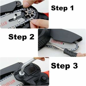 IFutniew Guide De Chaîne De Tronçonneuse 1/4" 15,2 Cm - Mini Scie Électrique Portable Avec Lame D'Élagage