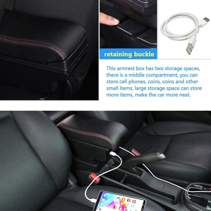 Couche Double Consoles Accoudoir Boîte Pour Jimny 2007-2018[u2853