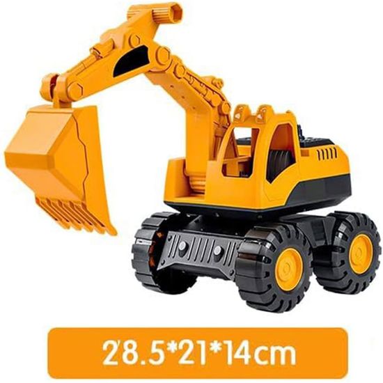 Pelleteuse Enfant – Camion à Friction + Bulldozer – Véhicule De Chantier ABS – Cadeau 2 à 5 Ans