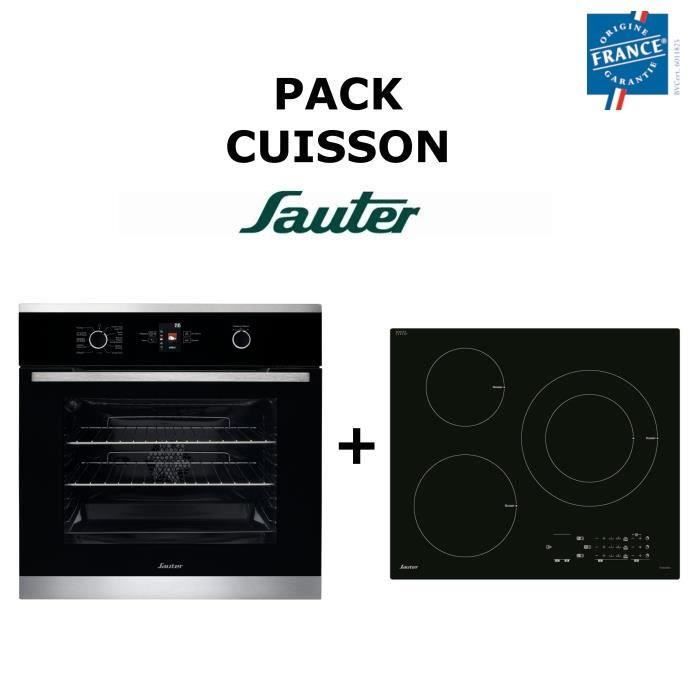 Pack Cuisson SAUTER : Four multifonction + Table de cuisson Induction Pack encastrable