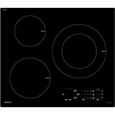 Table de cuisson induction SAUTER - 3 zones - 7200W - L60 x P52 cm - SPI5361B - Revêtement verre - Noir-0
