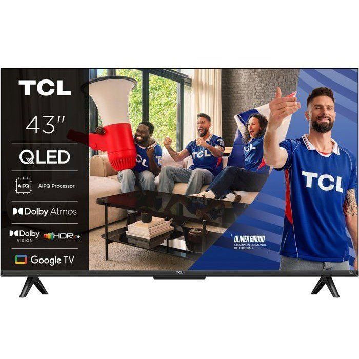 TCL 43C61B - TV QLED 43 (109 cm) - 4K UHD 3840x2160 - HDR10+ - Android TV - 3xHDMI 2.1 - WiFi