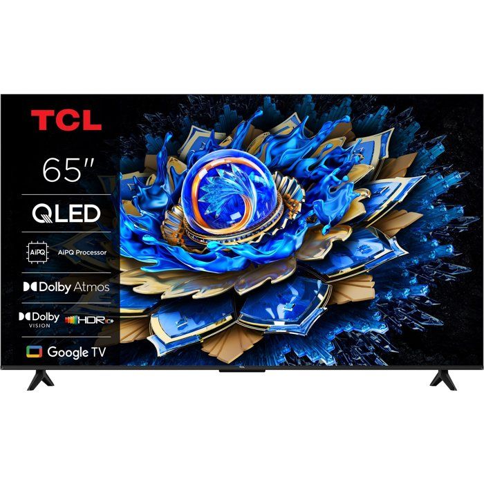 TCL 65C61B TV QLED 65 (164 cm) 4K UHD 3840x2160 HDR10 Google TV 3xHDMI 2.1 WiFi