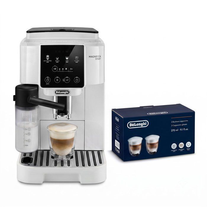 Machine À Café De'Longhi Magnifica Start ECAM220.61.W – 15 Bars, Mousseur À Lait - vue 9