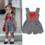 Combinaison Combipantalon Combishort Bebe Enfant Enfants Filles Bracelet Plaid Imprimer Bow Jumpsuit Tenues Ete Ensemblehy 2947 Noir Cdiscount Pret A Porter