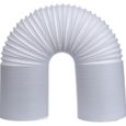 Tuyau d'Evacuation Flexible - Universel pour Climatiseur Mobile - 3M*15CM - Blanc