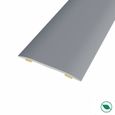 barre de seuil adhésive même niveau aluminium coloris (25) acier mat Long 90 cm larg 3,7cm-0