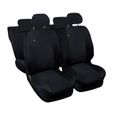 Lupex Shop Housses de siège auto compatibles pour Clio Hybrid Noir Noir-0