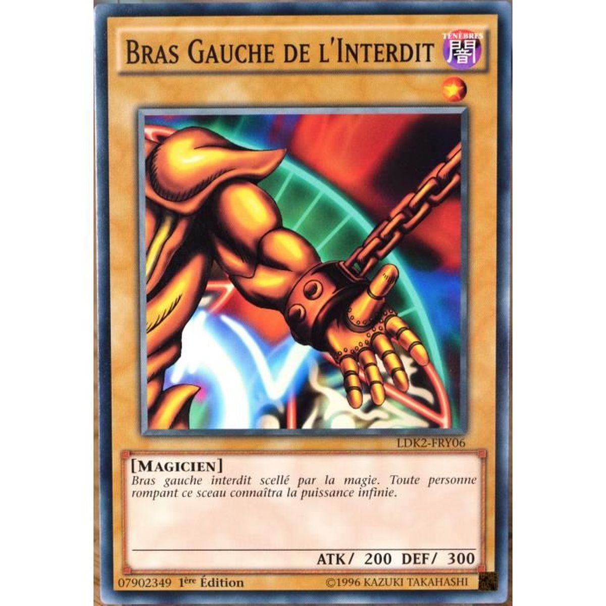 Yu Gi Oh Carte Interdite Carte YU-GI-OH LDK2-FRY06 Bras Gauche de l'Interdit - Cdiscount Jeux -  Jouets