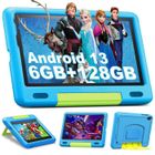 OUZRS Tablette Enfants - Android 13 - 8 Pouces - 6 Go RAM - 128 Go ROM - Kid-Proof Étui